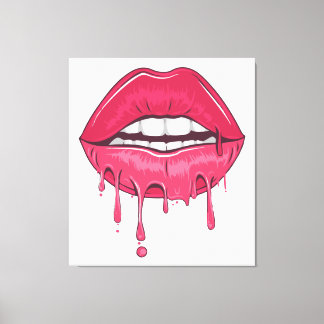 Drip Lip Canvas