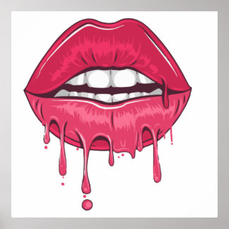 Drip Lip Poster