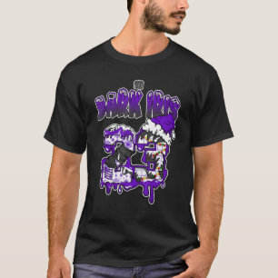 Drip Number 23 Noel Matching Dark Iris 3s Matching T-Shirt