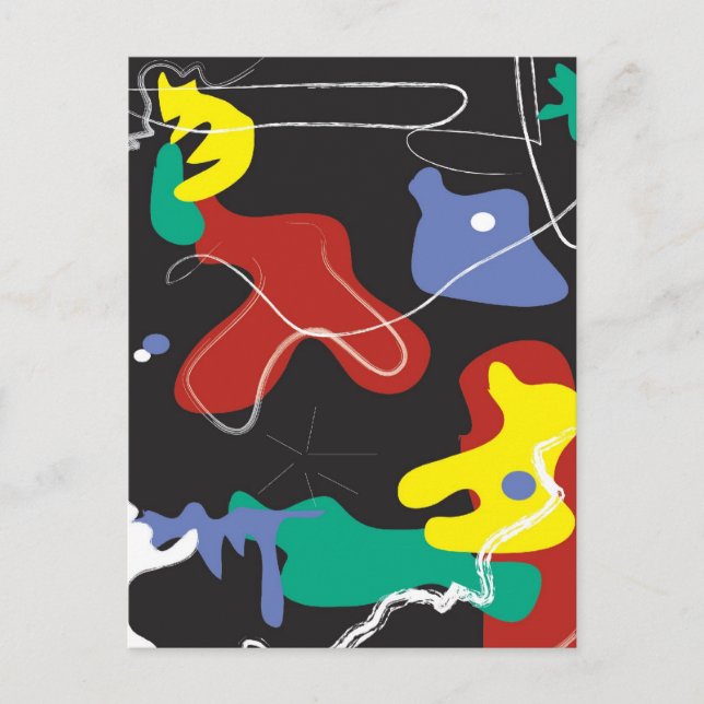 Drip Painting Postcard (Front)