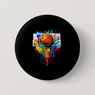 Drip Sketll Paint Splash Dripping Sketll Slam Dunk 6 Cm Round Badge