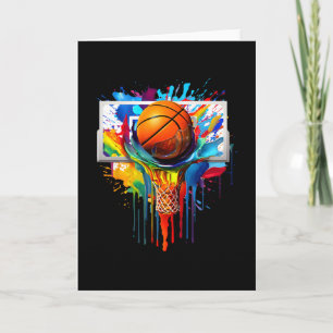 Drip Sketll Paint Splash Dripping Sketll Slam Dunk Card