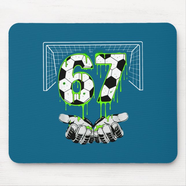 Drip Soccer Six Alpha Seven 67 Gen Mouse Mat (Front)