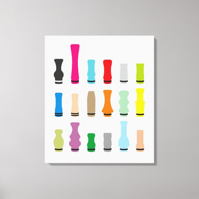 Drip Tip Styles Canvas Print (Front)