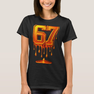 Dripng Gold 67 Meme Respect The Drip 67 Golden Aur T-Shirt