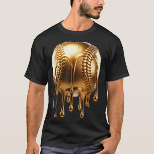 Dripng Gold Drip Baseball Game Day Player Coach Ba T-Shirt