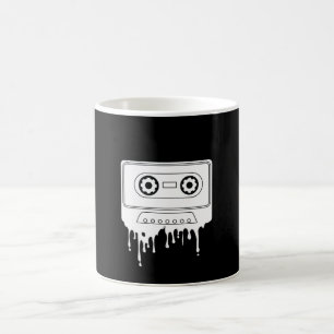 dripped cassette tape vintage 80's - 90's coffee mug