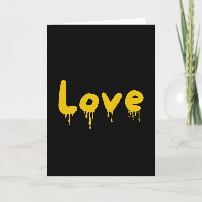 dripped Love masterd yellow Card (Front)