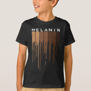 Drippin Melanin Black pride Black History Funny Gi T-Shirt