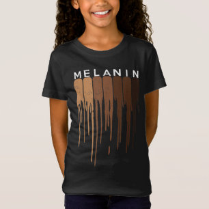 Drippin Melanin Black pride Black History Funny Gi T-Shirt