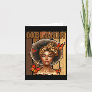 Drippin Melanin For Women African Pride Black Hist Card