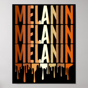 Drippin Melanin For Women Pride Black History 2 T  Poster