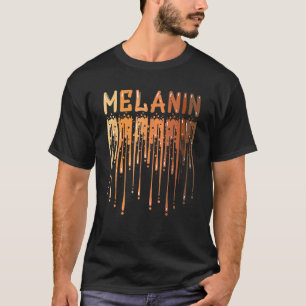 Drippin Melanin Heart Black History Month BLM Wome T-Shirt