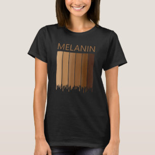 Drippin Melanin Womens Black History Month Girls T-Shirt