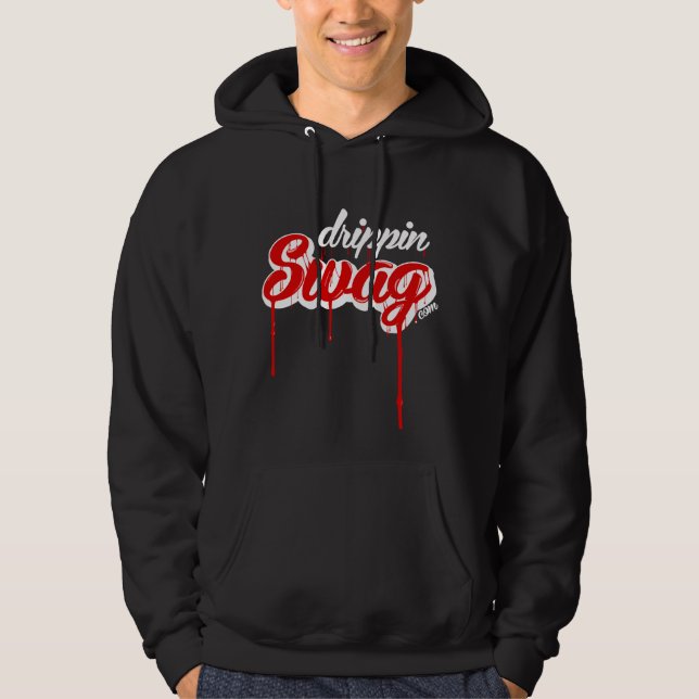 Drippin Swag Hoodie (Black/Red) (Front)