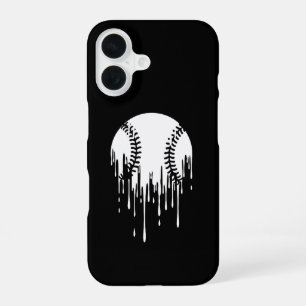 Dripping Baseball Design for Bold Sports Fans iPhone 16 Case