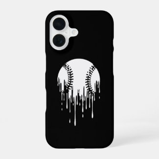 Dripping Baseball Design for Bold Sports Fans iPhone 16 Case