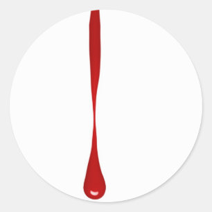 Dripping Blood Classic Round Sticker