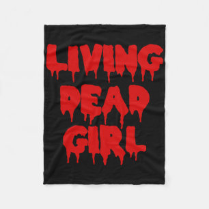 Dripping Blood Halloween Zombie Movie Living Dead Fleece Blanket