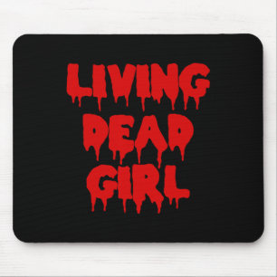 Dripping Blood Halloween Zombie Movie Living Dead Mouse Mat