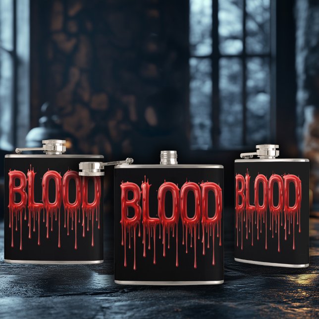Dripping Blood Hip Flask (Creator Uploaded)