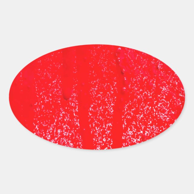 dripping blood oval sticker (Front)