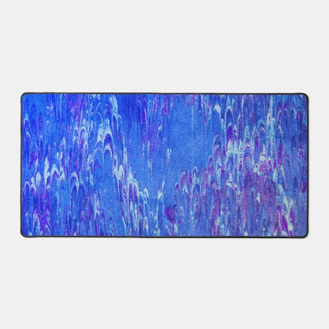 Dripping Blue Lava Desk Mat (Front)