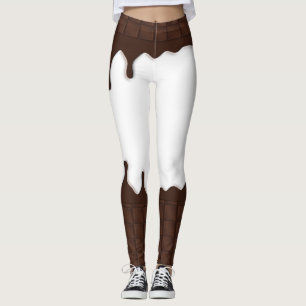 Dripping Chocolate Candy Bar Leggings