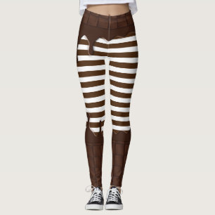 Dripping Chocolate Candy Bar Leggings