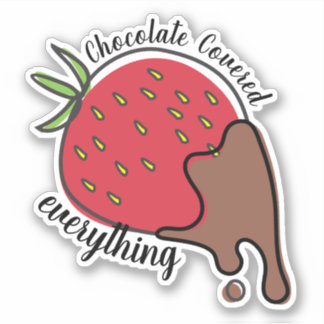 Dripping chocolate strawberry sweets candy