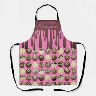 Dripping chocolate truffles sweets personalised apron