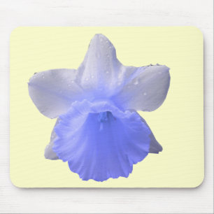 Dripping Daffodil Blue Mousepad