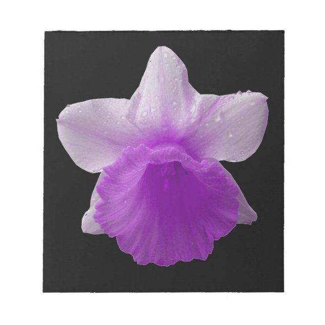 Dripping Daffodil Purple Notepad (Front)