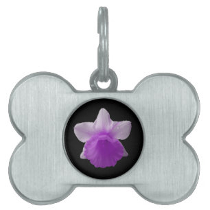 Dripping Daffodil Purple Pet Tag