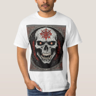 Dripping Death: Razor's Edge of Carnage Blood Font T-Shirt