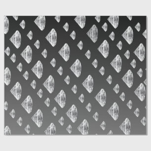 Dripping diamonds   Luxurious Weddings Wrapping Paper