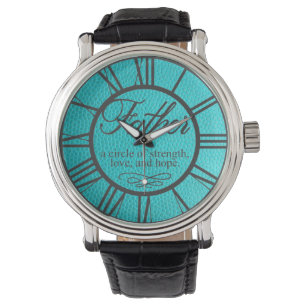 Dripping Glitter Father Watch