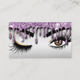 Dripping Gold Makeup artist Wink Eye Lashes Business Card