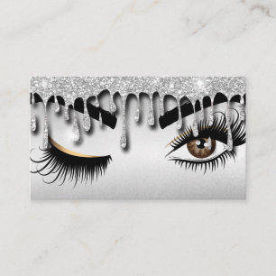 Dripping Gold Makeup artist Wink Eye Lashes Business Card