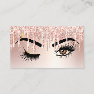 Dripping Gold Makeup artist Wink Eye Lashes Business Card