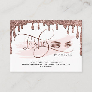 Dripping Gold Makeup Eyes Lashes Aftercare card