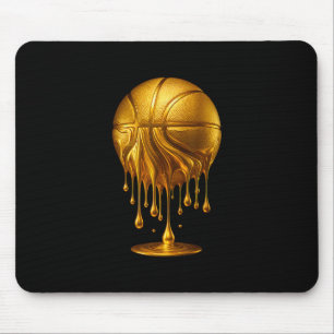 Dripping Gold Sketll Respect The Drip Sketll Hoop Mouse Mat