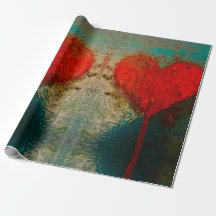 Dripping Heart Wrapping Paper by HAS Jewels