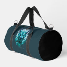 Dripping Ice Wolf Duffel Bag