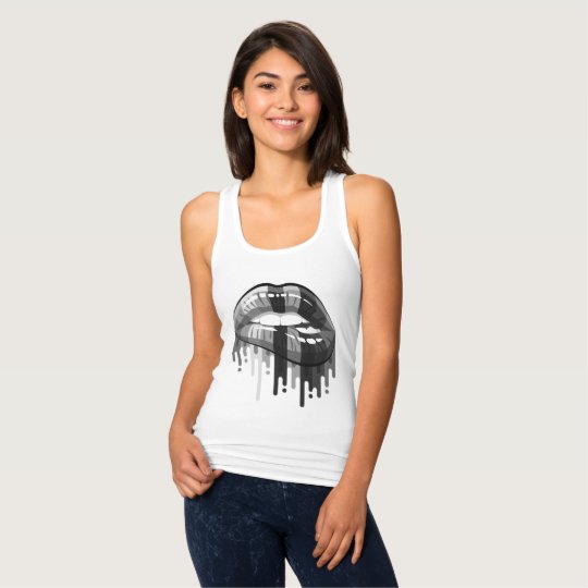 dripping kisses tank top