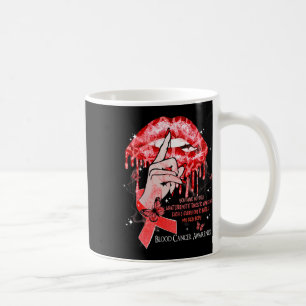 Dripping Lips Butterflies Women Blood Cancer Aware Coffee Mug