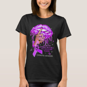 Dripping Lips Butterflies Women Overdose Awareness T-Shirt
