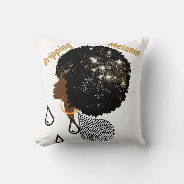 Dripping Melanin Cushion (Front)