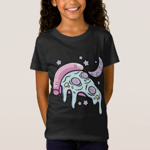 Dripping Moon Kawaii Cheese Pizza Slice a Pastel G T-Shirt
