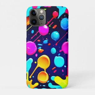 Dripping Neon Ink Aesthetic iPhone 11 Pro Case